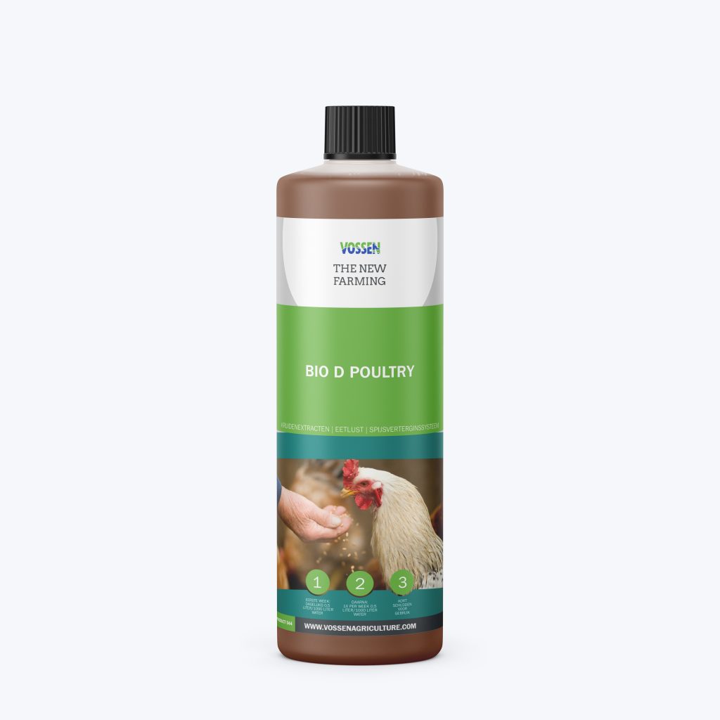 Bio D Poultry is een aanvullend diervoeder voor pluimvee