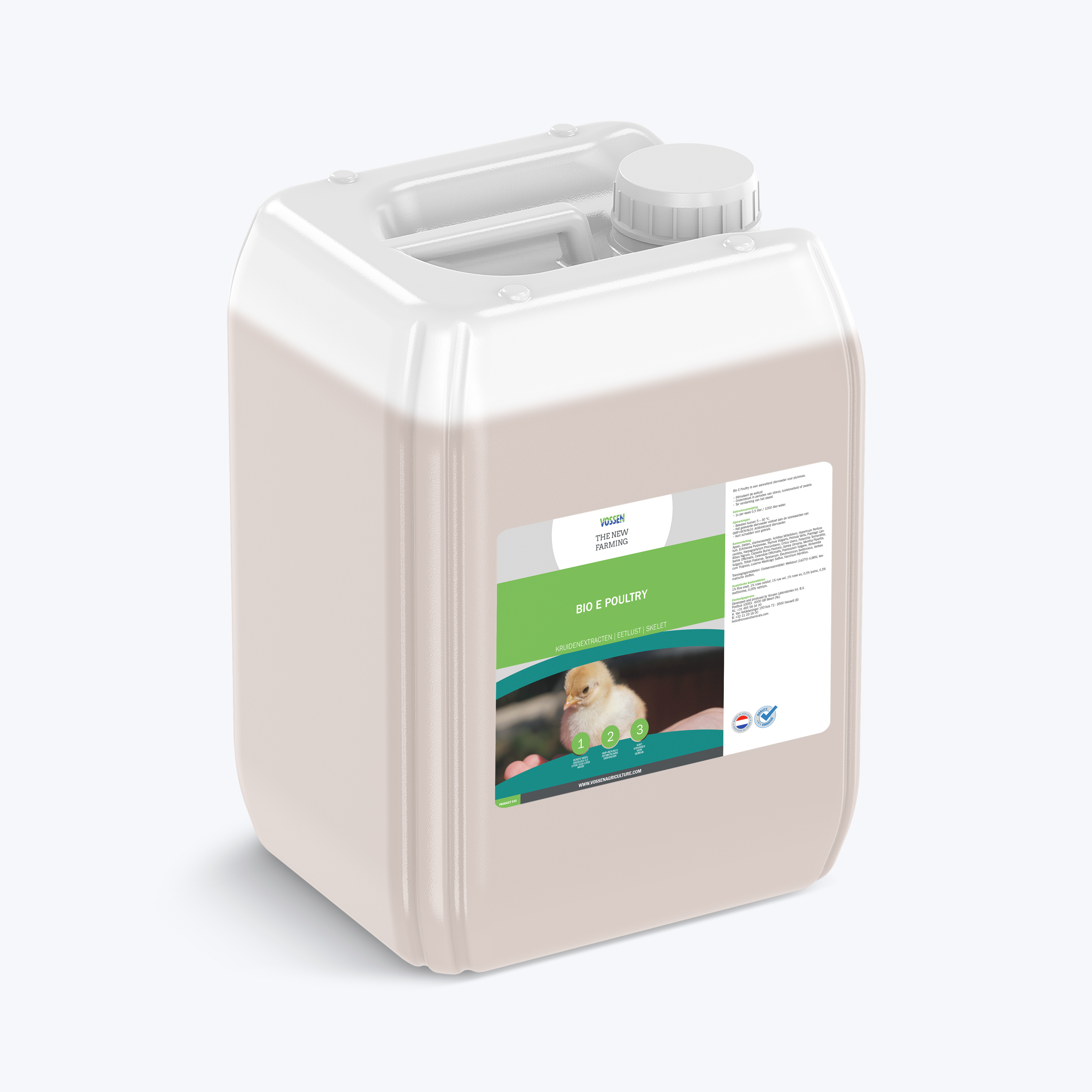 Bio E Poultry is een aanvullend diervoeder voor pluimvee
