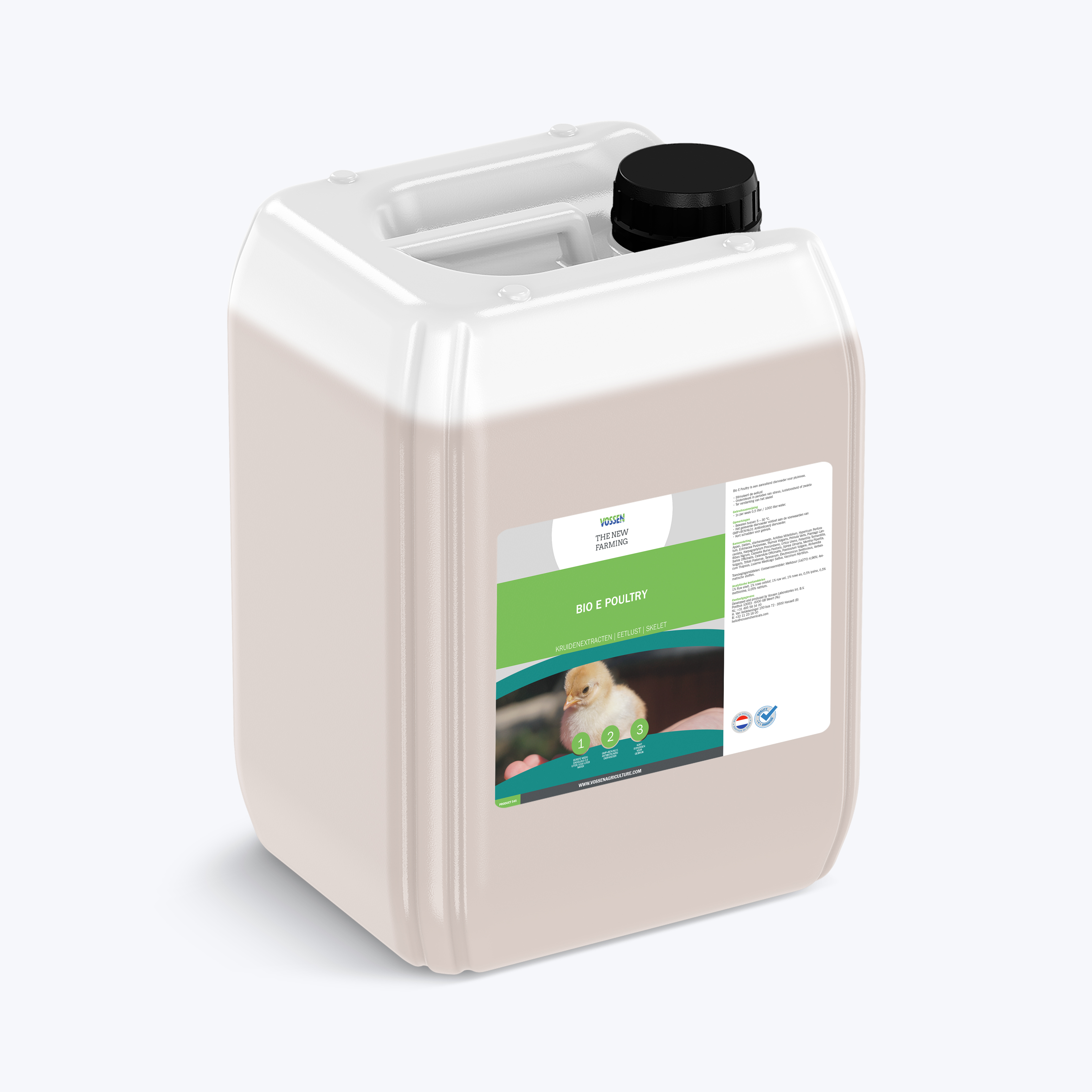 Bio E Poultry is een aanvullend diervoeder voor pluimvee